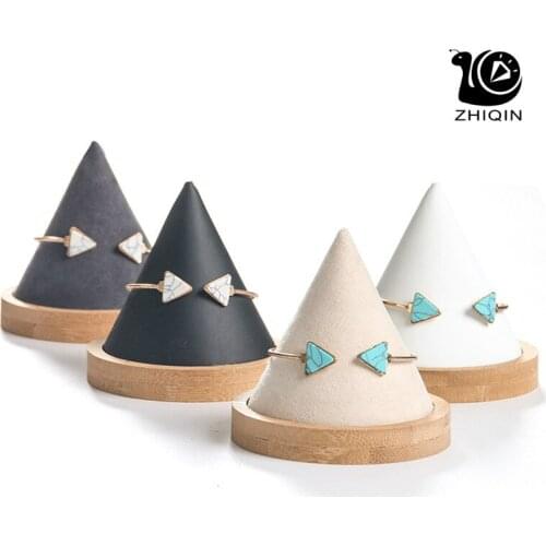 Bamboo Conical Shape Jewelry Bracelet Display Rack Storage Stand Watch Bracelet Organizer Holder Jewelry Display Counter Display