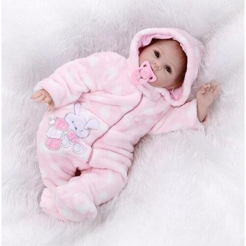 55cm So Truly Real 22 Inch Silicone Baby Dolls rooted hair fashion menina bonecas handmade play house toys for children