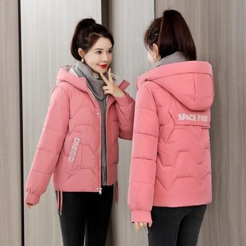 Cotton Padded Jacket Winter Hooded Parkas Woman Warm Down Jacket Large Size Woman Coat Thicken Women Casual Women Puffer Jacket
