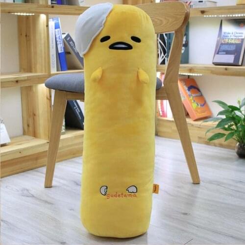 Lazy Egg Yolk Jun Cartoon Plush Toy Boy Cylindrical Large Pillow for Home Pillow