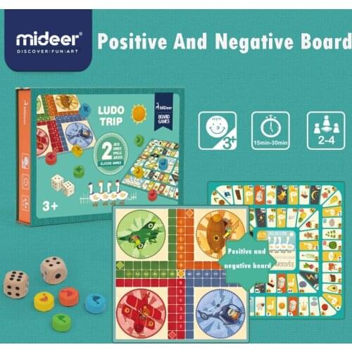 MiDeer Childrens Board Game Flying Chess Swan chess Multi-functional Early Education Double-sided Board Game Educational Toys