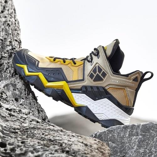 Rax Men Waterproof Hiking Shoes Breathable Hiking Boots Outdoor Trekking Boots Sports Sneakers Tactical Shoes