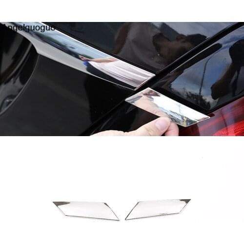 2pcs Car Tail Strips Sequins Trim sticker For Mercedes Benz S Class W222 2014-2019 Accessories
