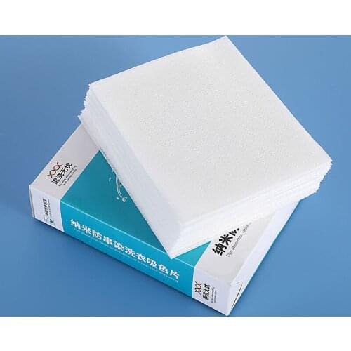 30Pcs Color Absorption And Anti-DyeingAnti-Staining Clothes Laundry Paper Non-Woven Washing Machine Decontamination Tool