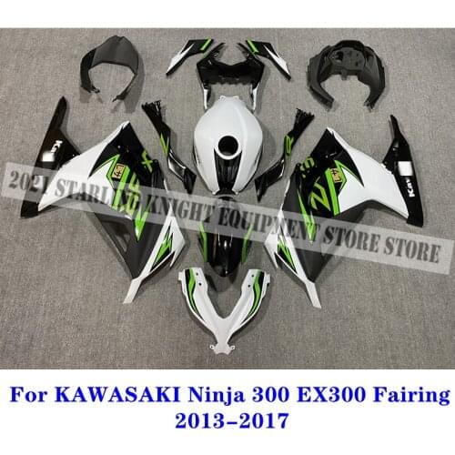New ABS Fairing kit For Kawasaki EX300 NINJA 300 NINJA300 2013 2014 2015 2016 2017White Green Injection molded body 13-17
