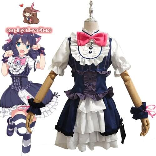 Show By Rock!! Cyan Shian Cosplay Costume Halloween Christmas Costume