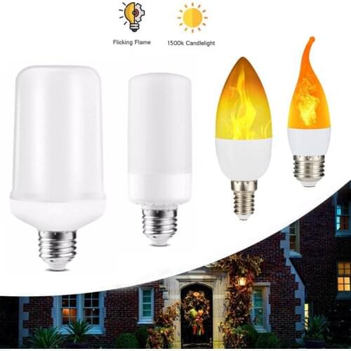 Full Model 5W 9W 12W E27 E14 B22 LED Flame Bulb 85-265V LED Flame Effect Fire Light Bulbs Flickering Emulation Decor LED Lamp
