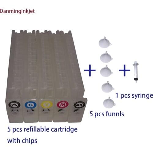 SureColor T7200 T5200 T3200 empty refillable ink cartridge T6941 T6942 T6943 T6944 T6945 compatible chips for epson printer