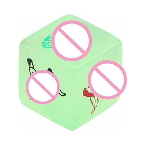 Lovers Hot New Games Aid Adult Toys Luminous Glow in dark Sex Product Dice