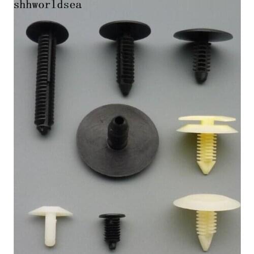 Shhworldsea 100pcs mud flap retainer splash shield wheel well cover retainer door trim panel retainer interior trim panel clip