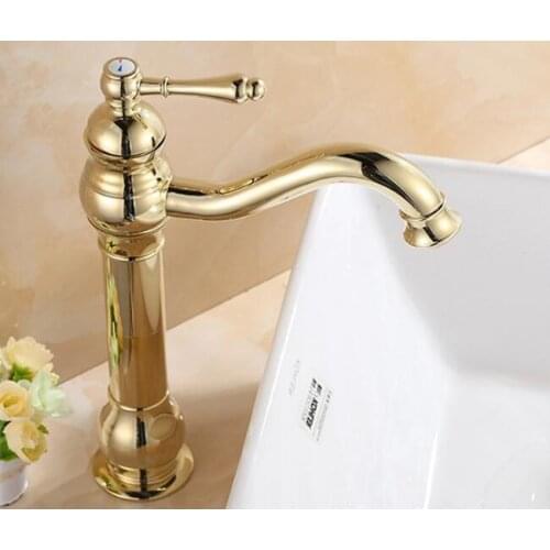 Vidric Hot and cold water single handle faucets bathroon wahbasin taps golden sink mixer tap basin faucet