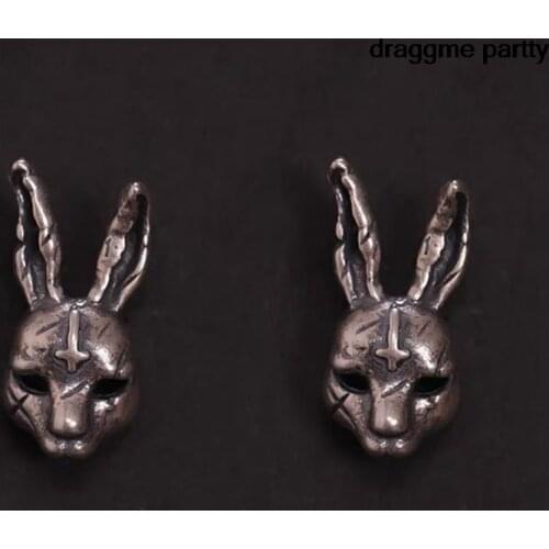 Cute Gothic Cross Hare Rabbits Bunny Animal Jewelry Ear Vintage Stud Earring