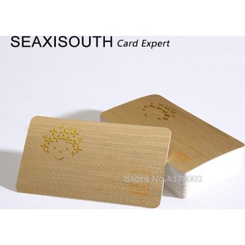 High-end specialty paper custom visiting card print Jazz metal brushed gold color paper/280g