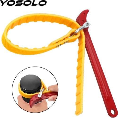YOSOLO Oil Filter Wrench Adjustable Strap Opener Puller Strap Spanner Belt Wrench Oil Filter Chain Oil Filter