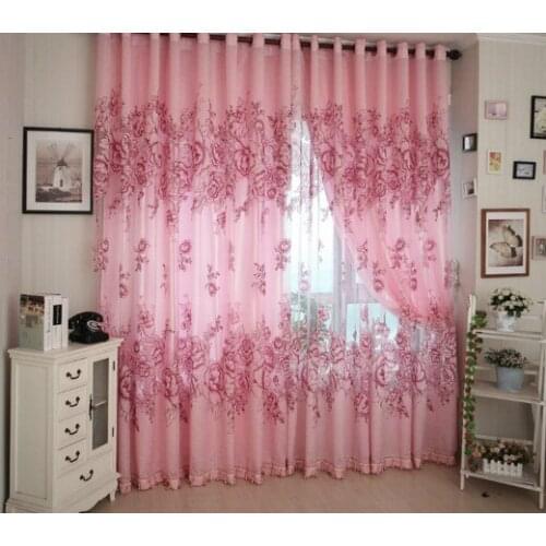 Curtains and tulle beaded drape girls bedroom purdah curtain window treatment brand galaxy curtains shadding rat 80