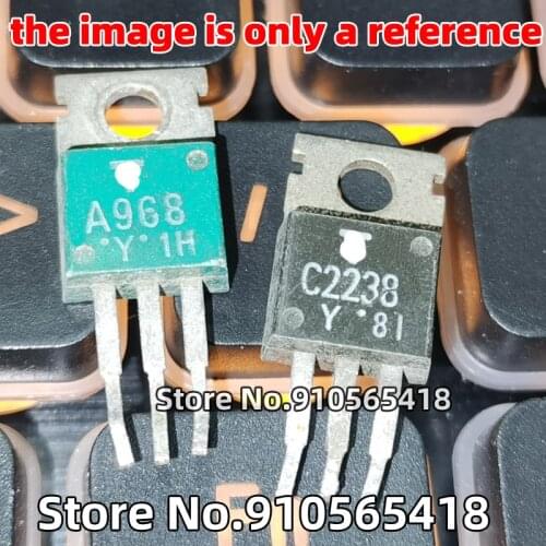 20PCS (10PCS A968 +10PCS C2238 ) 2SA968 2SC2238 TO-220 Audio amplifier repair tubeIC Original disassembling machine
