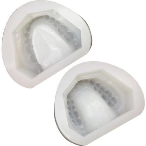 2pcs/set DIY Dental Teeth Mold Molding Kit Material Dental Impression Base Plaster Mold Mould Casting Cavity Tools for Sale