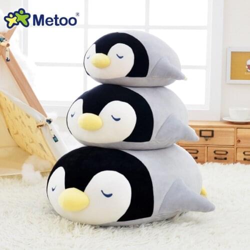 2021Personalized Metoo Cute Penguin Soft Plush Toys Pillow Cartoon Animal Stuffed Baby Appease Birthday Gift for Children