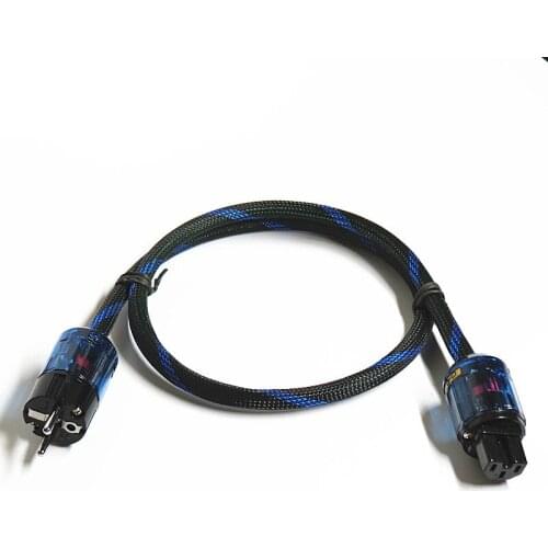 3000w 15A US AU EU Plug HIFI 4N OFC copper AC Power Cord With shielding cable profession Audio equipment Power Cable