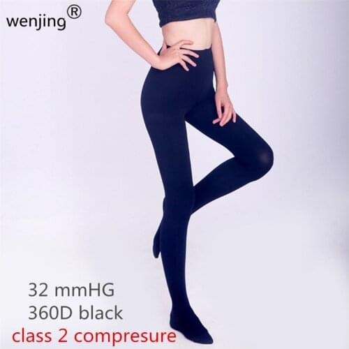 360 DEN WOMEN xXXL 30 mmHG anti-medical treatment of venous compression tights level 2 prevent varicose Medical tights