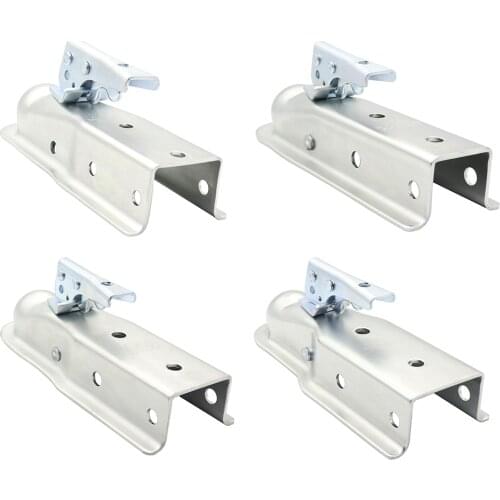 Car Trailers RV Straight Tongue Trailer Coupler Galvanized for 2 2-1/2 3 inch Channel Width 1-7/8 2 inch Hitch Ball 2000 lbs