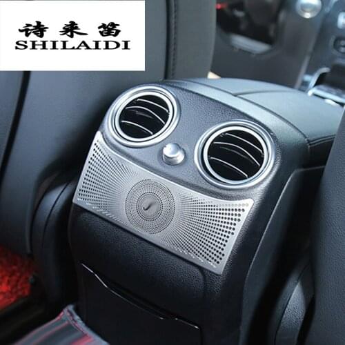 Car styling Rear Air conditioning outlet Decorative cover trim Stickers for Mercedes Benz GLC C Class W205 X253 auto Accessories