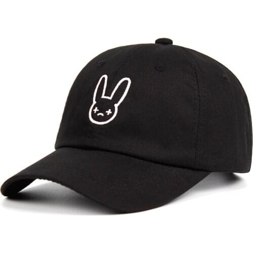 Bad Bunny 100% Cotton Hat Rapper Reggaeton Artist Dad Hat Snapbacks Unisex Baseball Cap Concert Hat Hip Hop Embroidery Hats