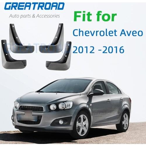 Car Mud Flaps For Chevrolet Aveo Sonic TM Barina Hatchback 2012-2016 Mudflaps Splash Guards Mud Flap Mudguards 2013 2014 2015