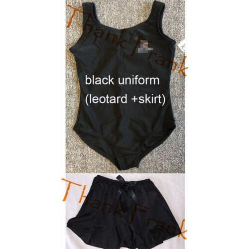Black Uniform Including One Leotard And One Skirt