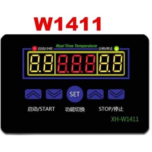 W1411 AC 110V 220V DC 12V 10A LED Digital Temperature Controller Thermostat Control Switch Sensor For Greenhouses Aquatic Animal