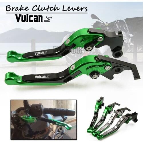CNC Aluminum Motorcycle Adjustable Folding Extendable Brake Clutch Levers For Kawasaki VULCAN S 650cc 2015-2018 2016 2017 650 cc