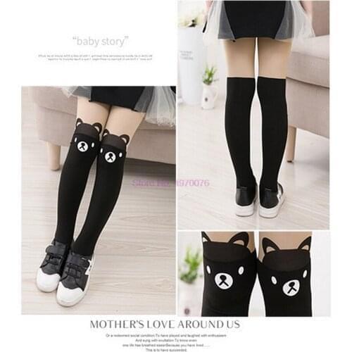 DHL 200pcs Girl Tights with Cat Pantyhose Girls Dance Stocking Cartoon Cat Kids Stocking Girl Summer Pantyhose Clothing