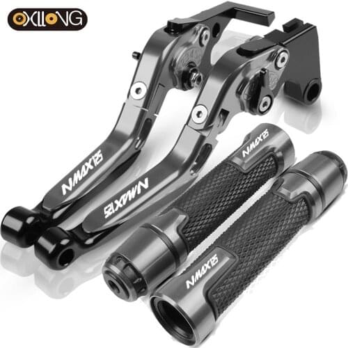 For YAMAHA NMAX125 NMAX 125 2015 2016 2017 2018 2019 Motorcycle Accessories Extendable Brake Clutch Levers Handlebar Grips ends