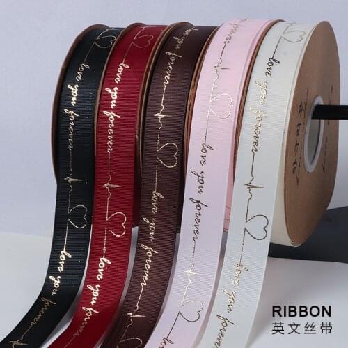 Grosgrain Ribbon 25mm DIY Gift Wrap Ribbon Flower Packaging Accessories Printed Ribbon