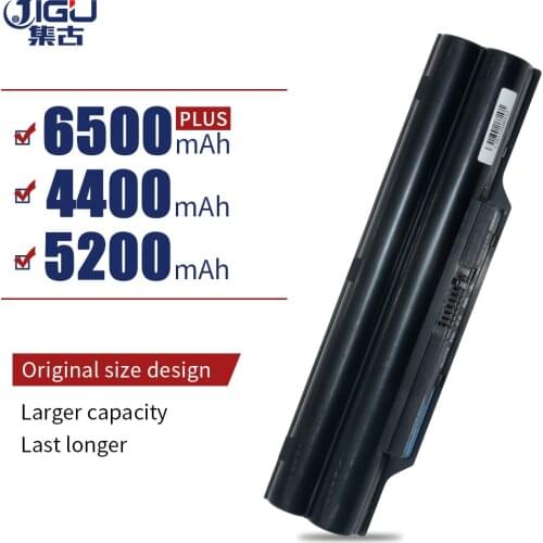 JIGU Laptop Battery For FUJITSU For LifeBook A530 A531 AH530 AH531 BH531 LH520 LH530 PH521 FPCBP250 FPCBP250AP FMVNBP186 Black
