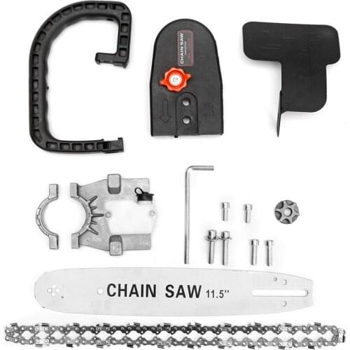 Jimbon 11.5 Inch Chainsaw Bracket Change 100 Electric Angle Grinder M10 Into Chain Saw Woodworking Garden Power Tool