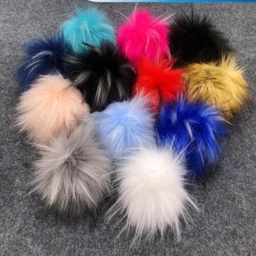 50 Pcs/lot Beautiful Faux Fur 10cm/3.9inch Fluffy Pom Pom Ball Decorative For Clothes, Hats, Shoes And Bags Accessories