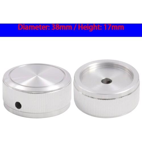 KYYSLB 38*17MM Solid Aluminum Alloy Amplifier Knob Speaker Band Switch Audio Amplifier Knob Volume Potentiometer Chassis Knob