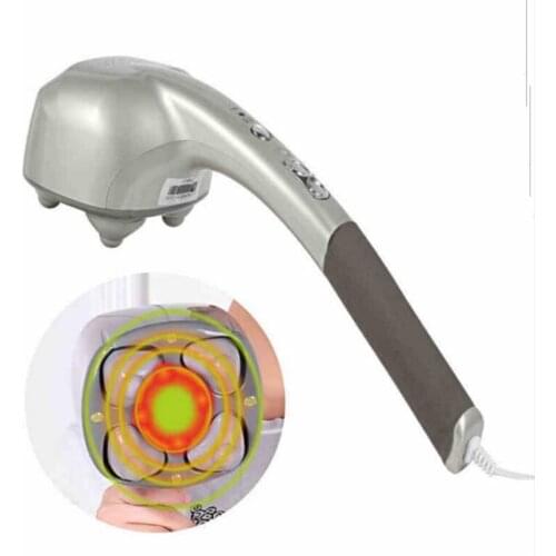 Senior 4 heads massager stick electric massager cervical spine Multi-function full-body vibratory massage hammer with neck waist