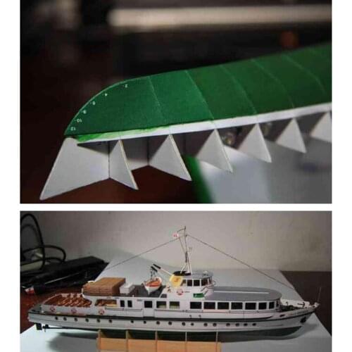 1/100 Lilla Weneda Coast Ferry Boat Model Kit Education Game Papercraft Toy for Kids Adults Collectables Room Decoration