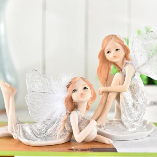 Fashion small angel decoration car on desktop gift home decoration home garden home decor decoration craft figurines