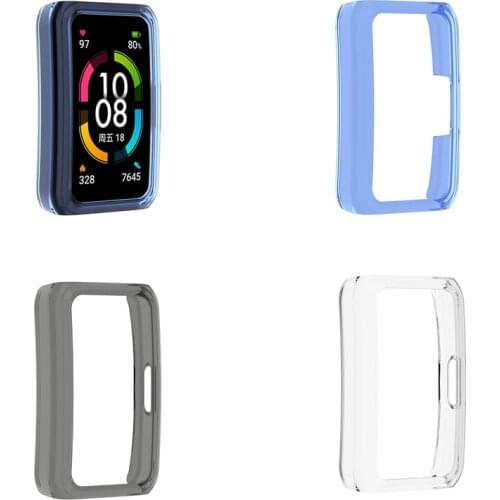 200pcs Soft TPU Protective Case for Huawei Honor Band 6 Watch Cover Shell Frame for Honor Band 6 Bumper Protector Film Accessory