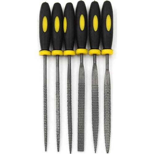Hand Tools 6pcs Mini Files Titanium Diamond Coating Needle Flat File Set Metal Working Craft Tools