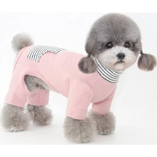 Small Dog Pajamas Jumpsuit Puppy Overalls Winter Pet Full Body Suits Cat Dog Clothes Dropship For Chihuahua York Corgi Costume