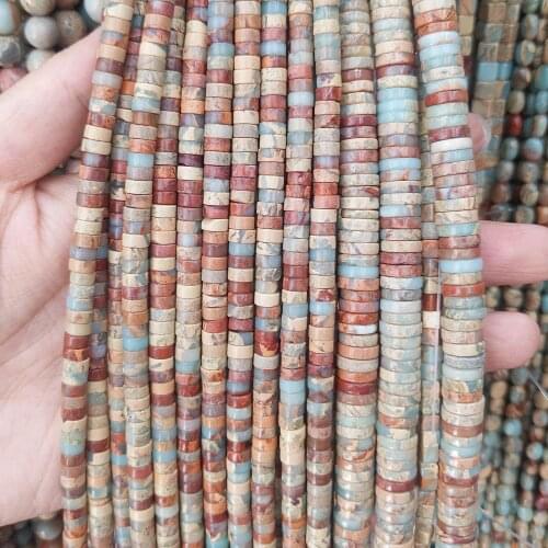2*4*4mm-3*10*10mm Spacer Beads Natural Semi-precious Stone Loose Beads Strand Shoushan Stone Spacer Beads DIY Bracelet Necklace