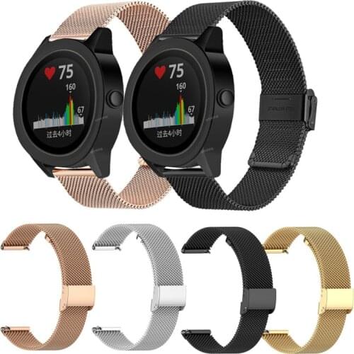Strap For Garmin Venu SQ 2 2S Watch Band For Garmin vivomove 3 3S vivoactive 4 4S 3 Wrist Bracelet Stainless Steel Replace Belt