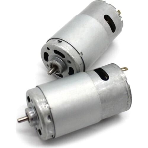 High Speed 575 Motor Electric DC 12V 3200rpm Reversed Metal High Torque Moteur 12 V Volt DIIY Technology Tool Model Drill Engine