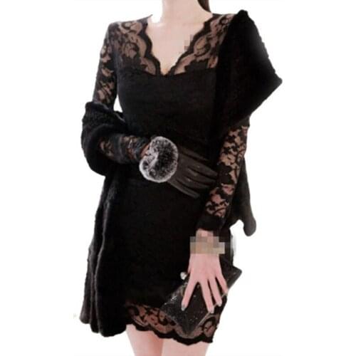 ZB3876 2020 Spring and autumn new women fashion lace sexy temperament long sleeve dress cheap wholesale