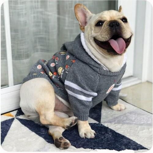 Winter Pug Clothes French Bulldog Clothing Schnauzer Welsh Corgi Dog Sweater Coat Dropshipping Pug Costume Pet Outfit Apparel