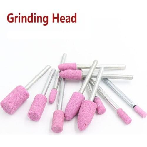 20pcs Polishing Grinding Stone Points Wheel Head Abrasive Mounted Stone Cylindrical For Dremel Rotary Power Nail Drill Bit Tools